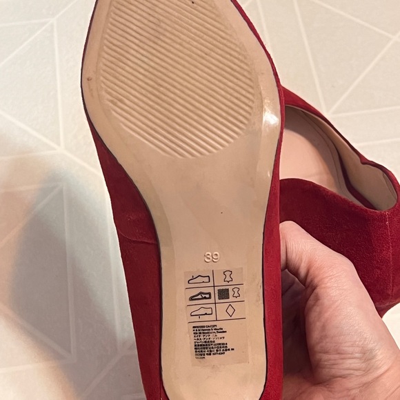 H&M Red Suede heels - Picture 3 of 6